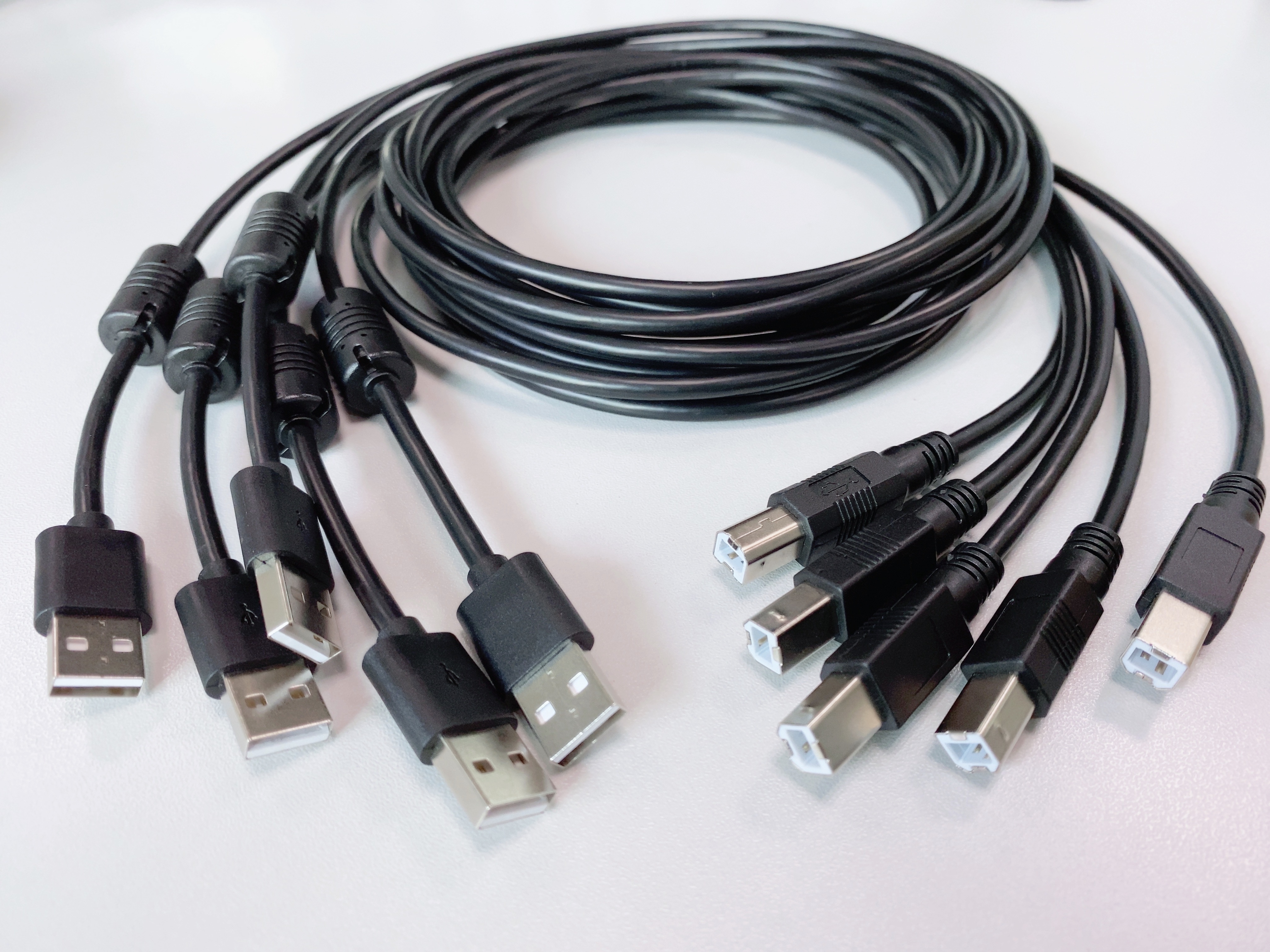 Пользовательский USB-кабель от A до B, штекер для принтера, сканера