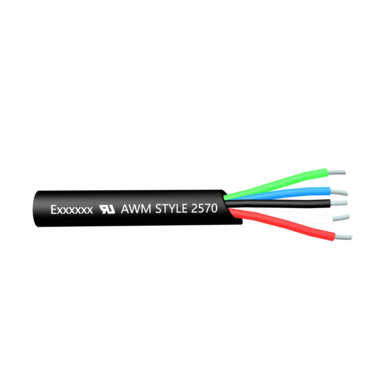 AWM 2570 Многожильный кабель из ПВХ, 80 ℃, 600 В, UL cUL RoHS