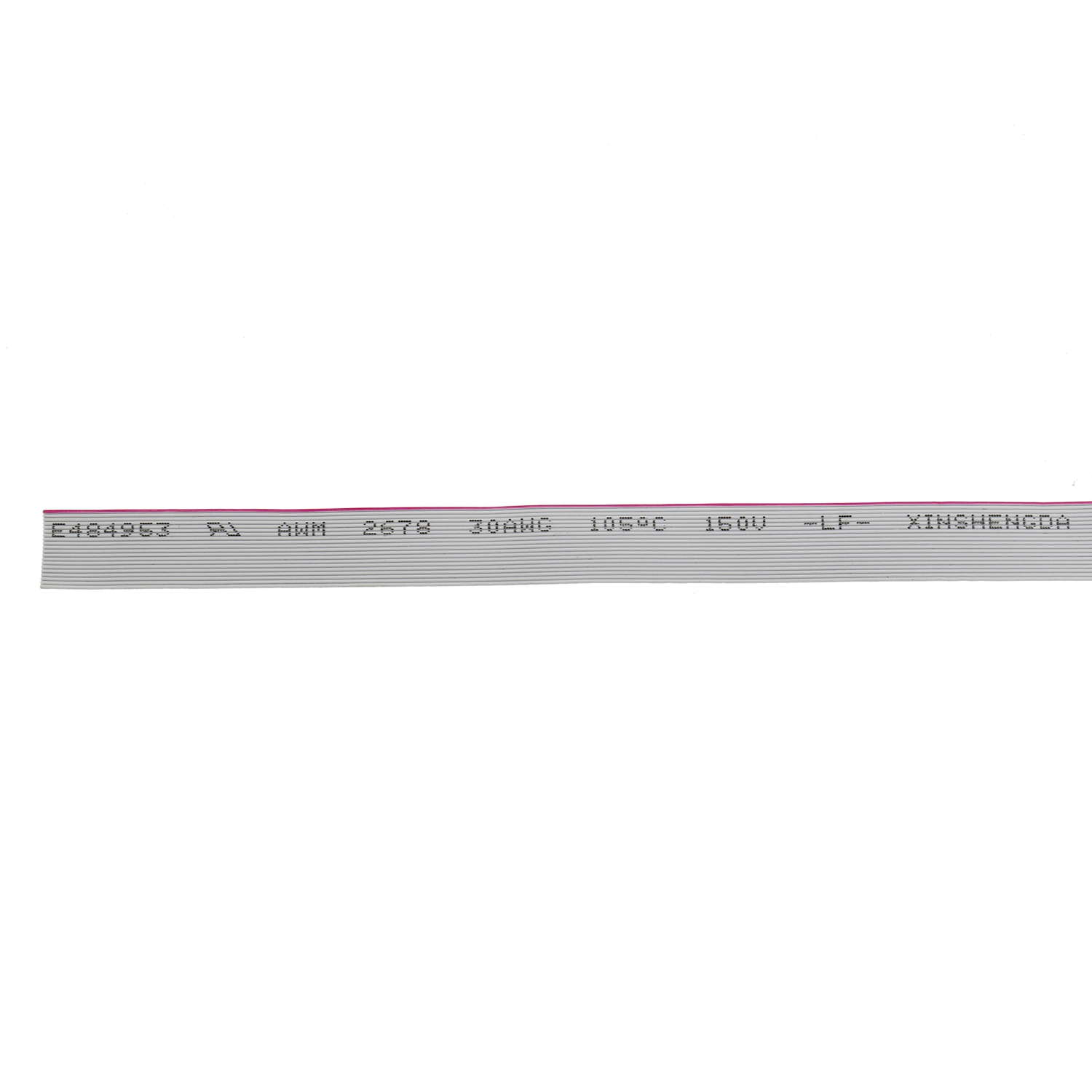 UL2678 ПВХ изоляция электрический плоский ленточный кабель Серый Красный