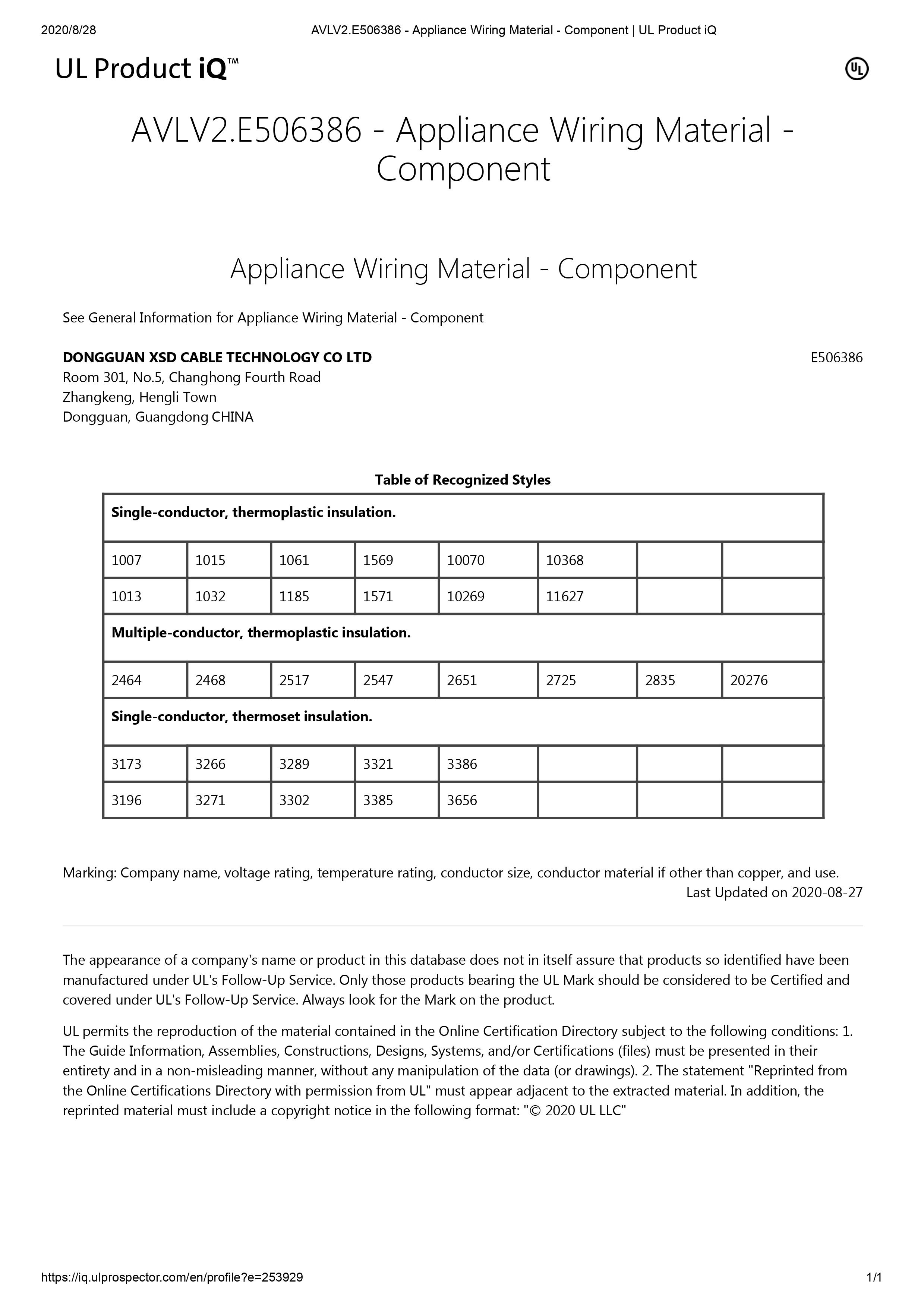 AVLV2.E506386 (东莞 鑫盛 达) -AWM